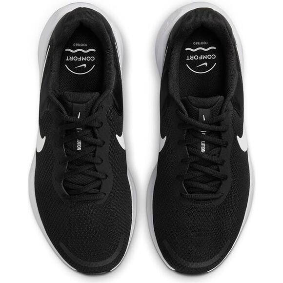 NWT Nike Men\'s Revolution 7 Running Shoe,Black/White-Extra Wide SZ 9.5 main image 6